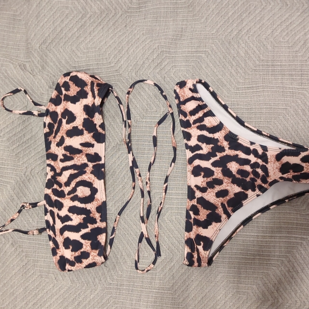 Leopard print bikini